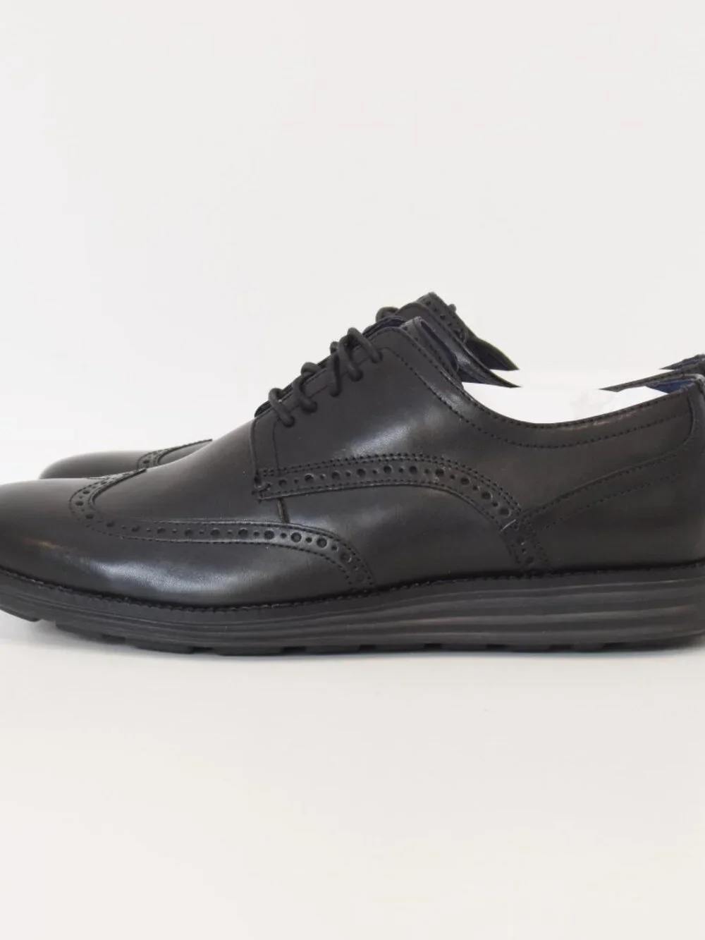 Cole Haan Original Grand Men's Wingtip Oxford Shoes Black Leather 11M NWOT C2798